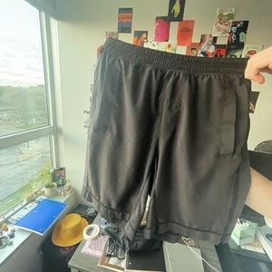 Mens Black Lululemon THE Short (7”inseam ; 5” inseam liner)